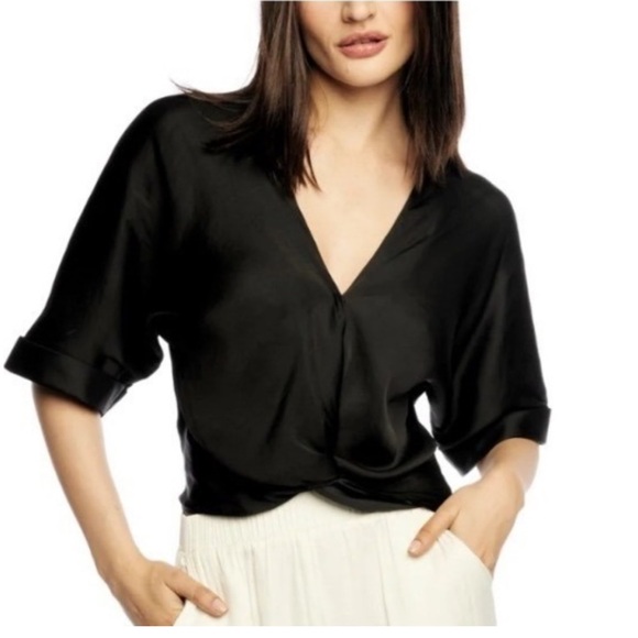 LBLC THE LABEL Frankie Top in black Size Medium - Picture 1 of 6